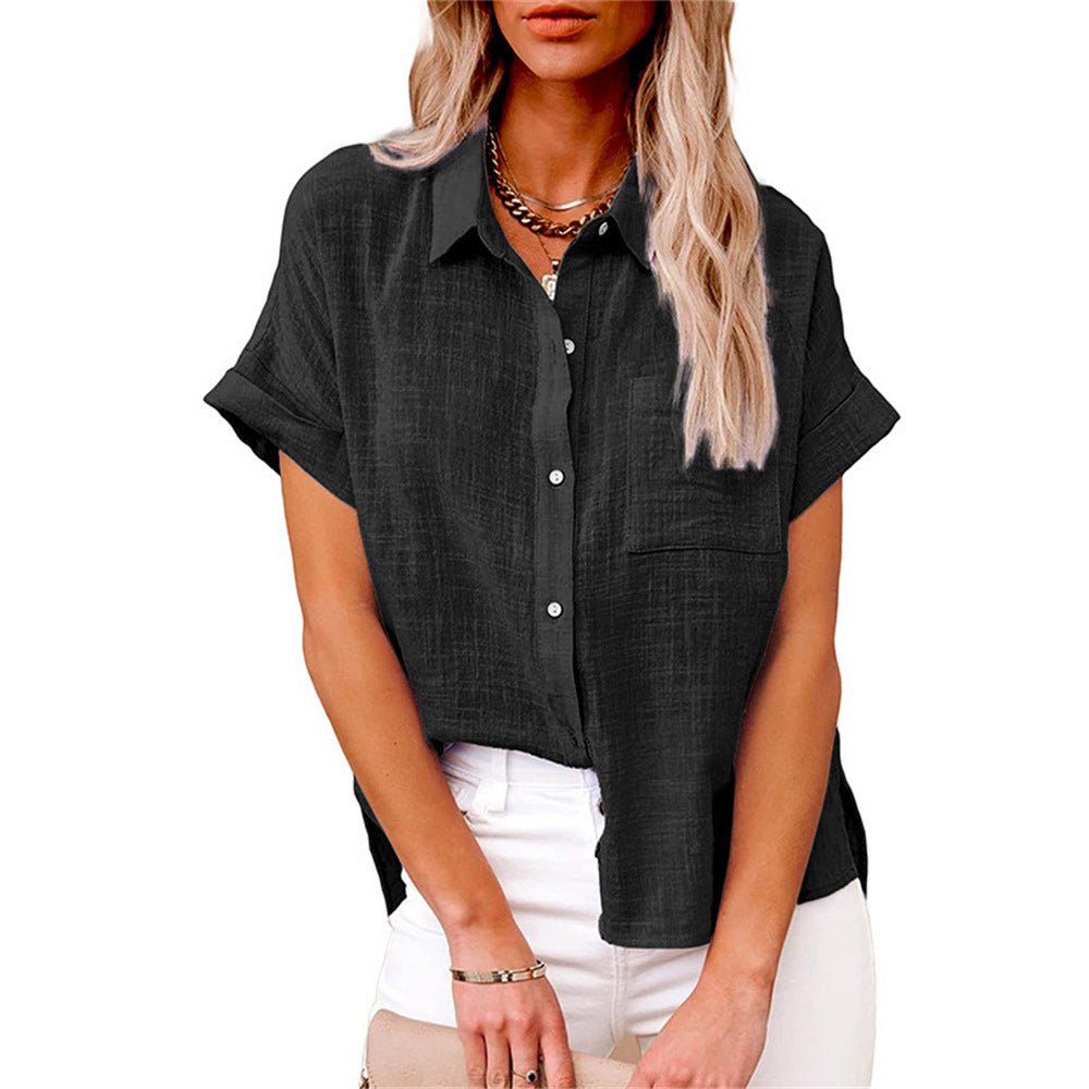 Claudia Lightweight Shirt with Front Pocket