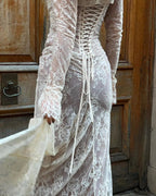 Livilla Long Lace Wedding Guest Maxi Dress
