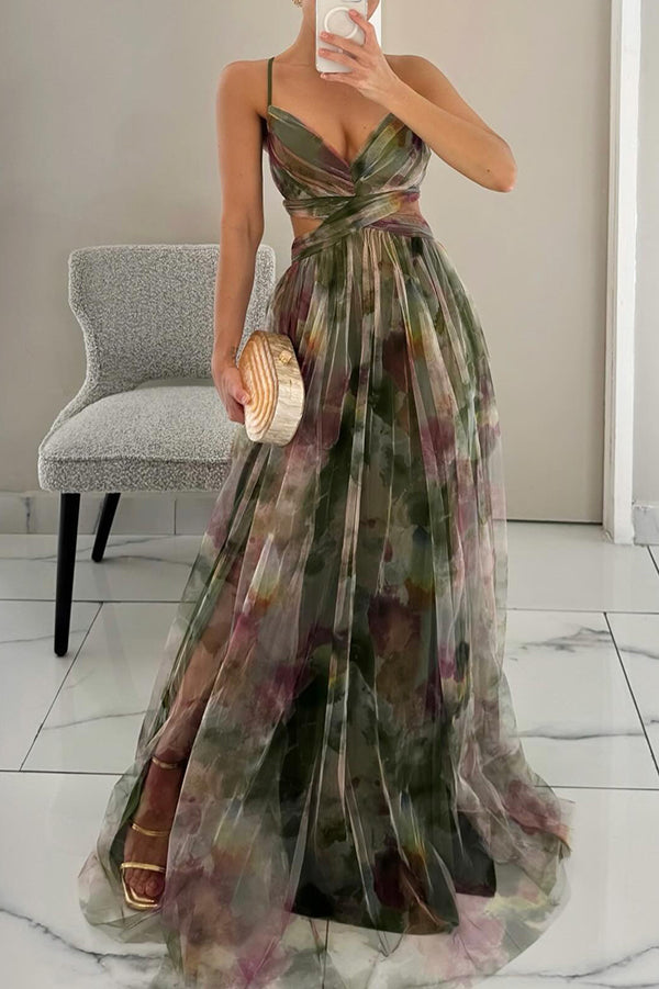 Cindy Floral Print Maxi Dress