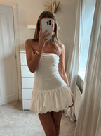 Kendall Drop-Waist Bubble Hem Mini Dress