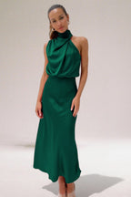 Giselle Elegant Halter Neck Dress