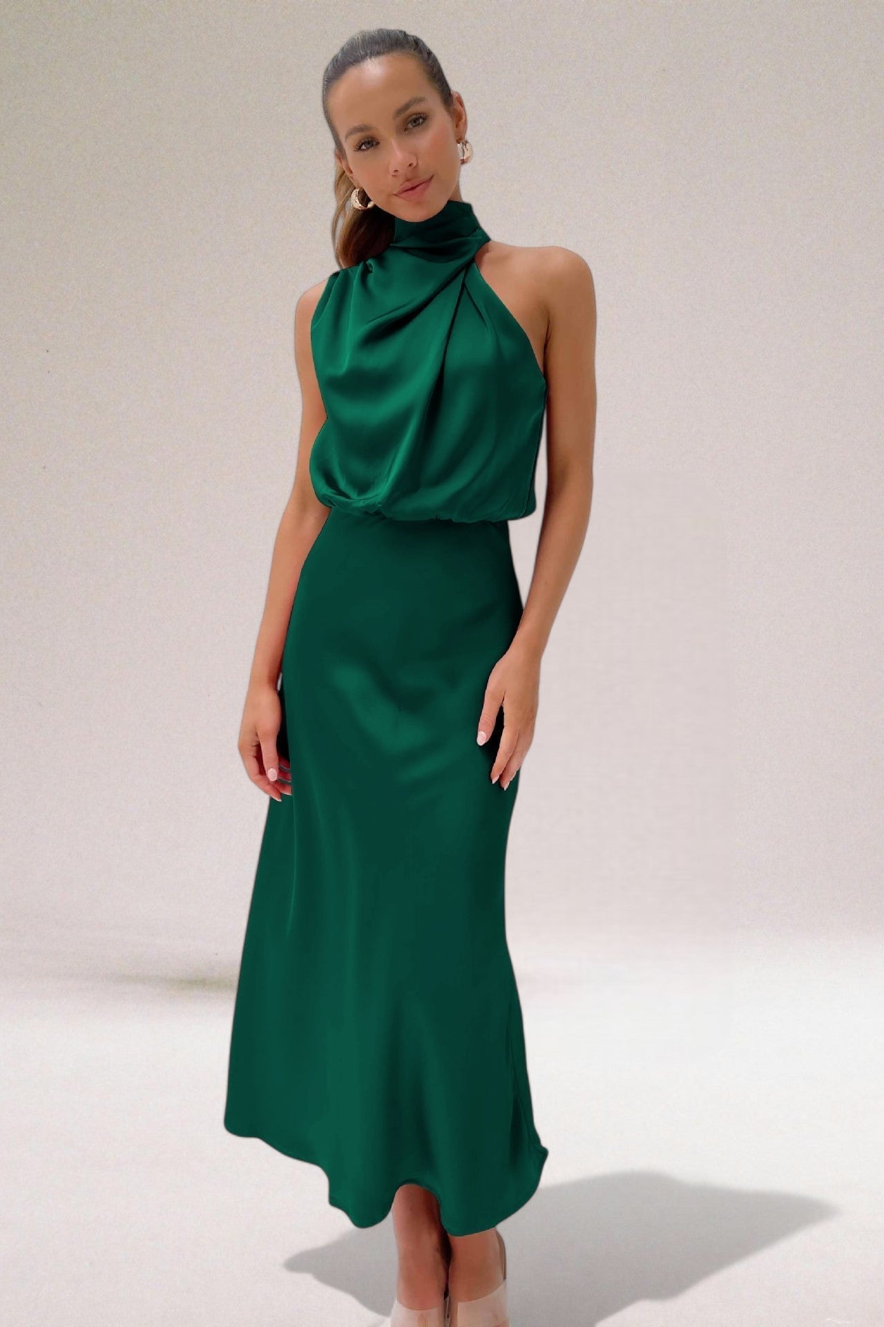 Giselle Elegant Halter Neck Dress