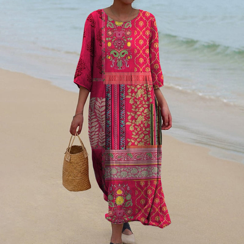 Tracy Loose Fit Boho Maxi Dress