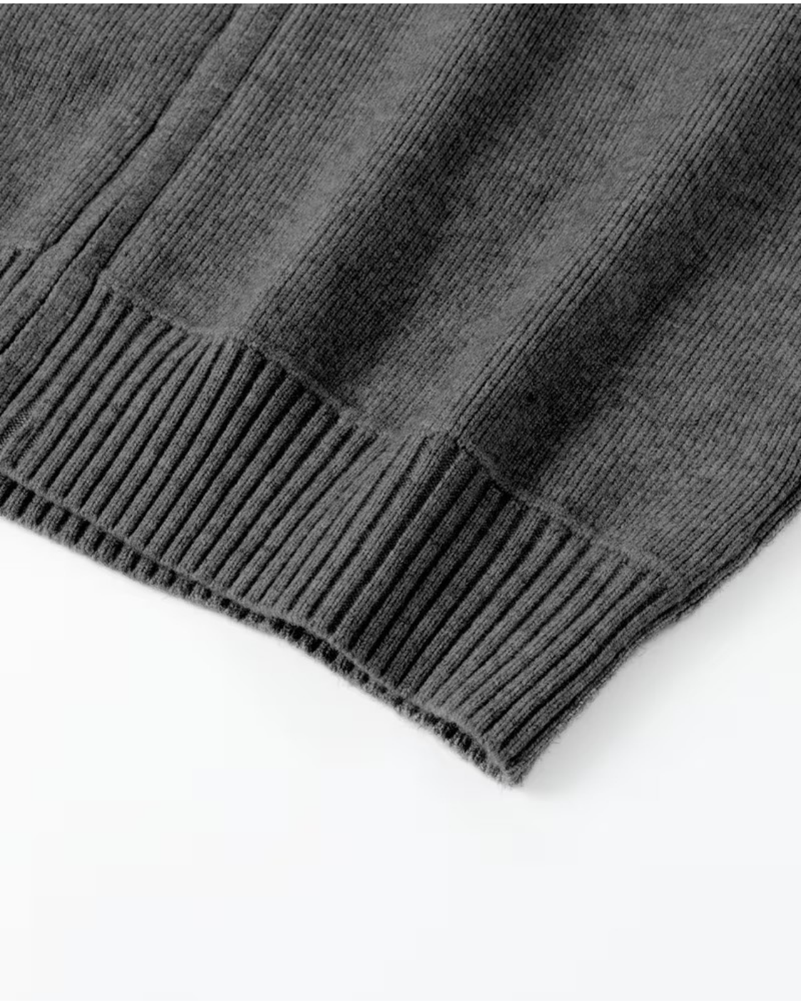 Men’s Full Zip Knit Cardigan – Stand Collar Sweater