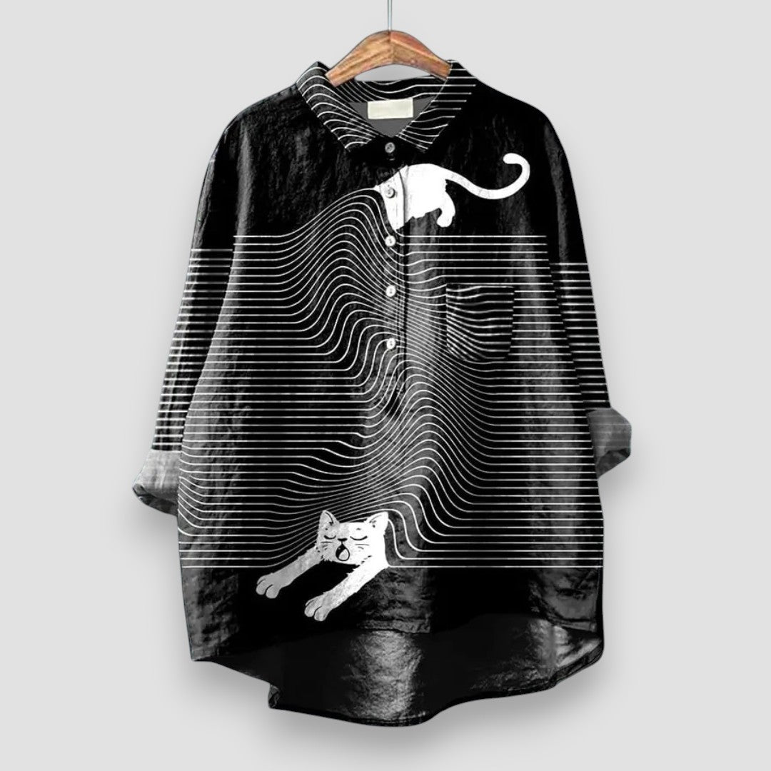 Geraldine Dog Print Shirt