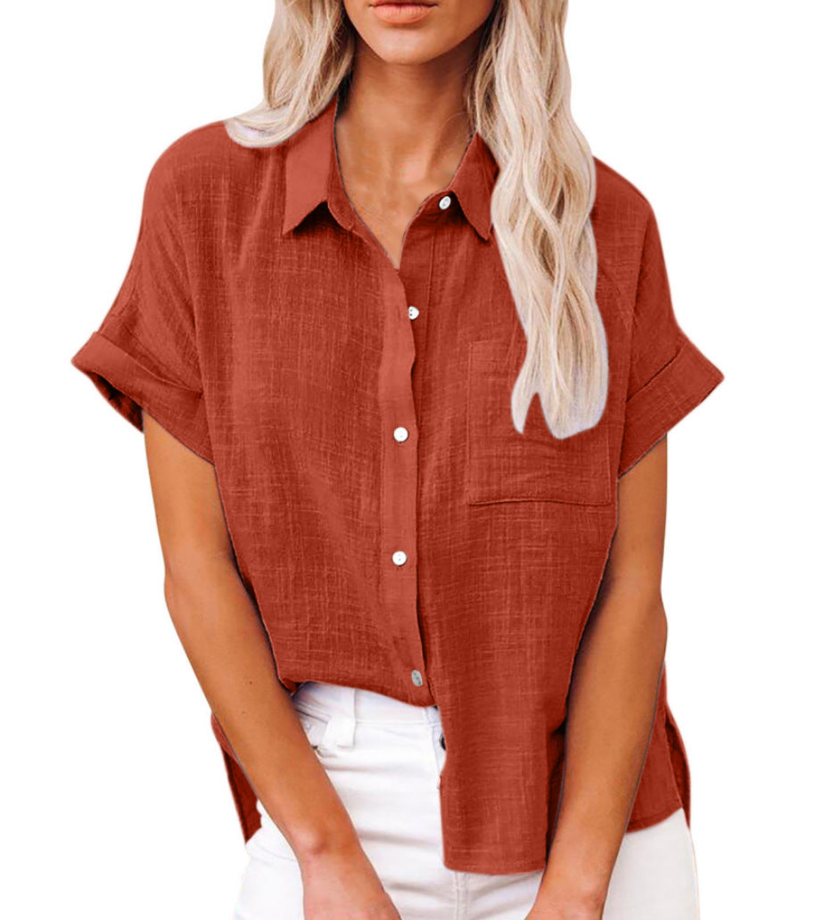 Claudia Lightweight Shirt with Front Pocket