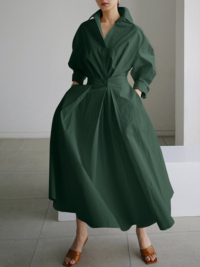 Mathilda Elegant Shirt Dress