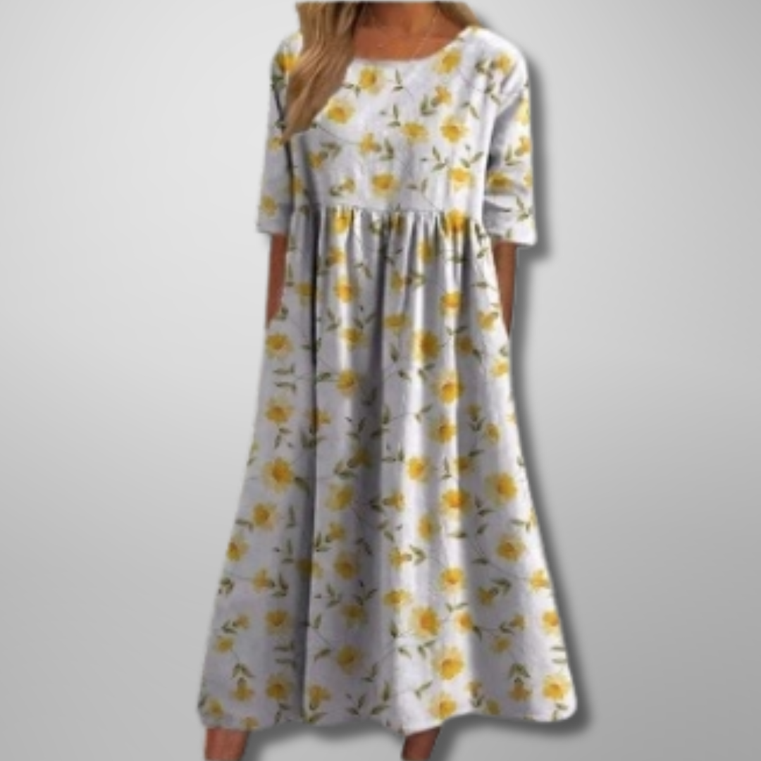 Gail Relaxed Floral Midi Dress