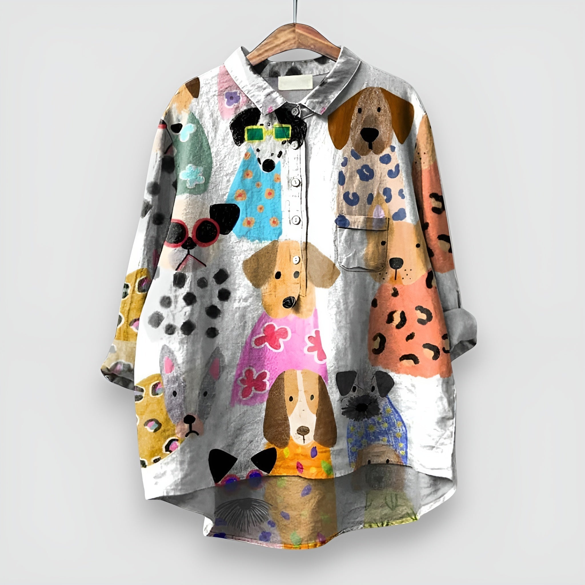 Geraldine Dog Print Shirt