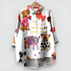 Geraldine Dog Print Shirt