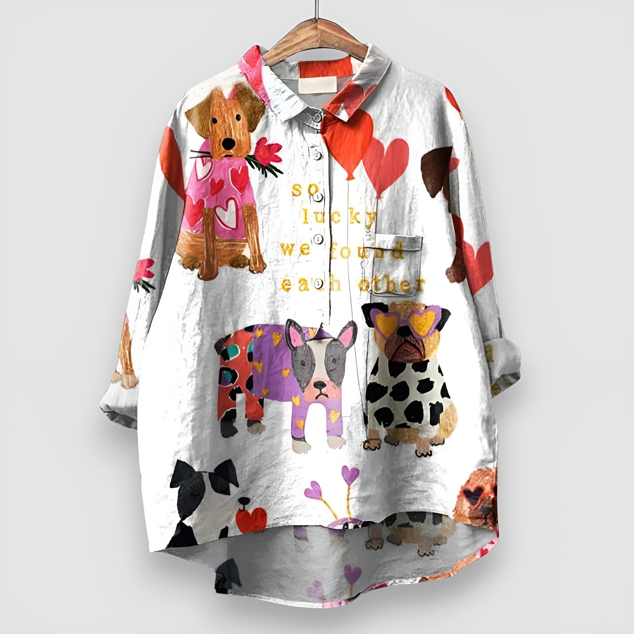 Geraldine Dog Print Shirt