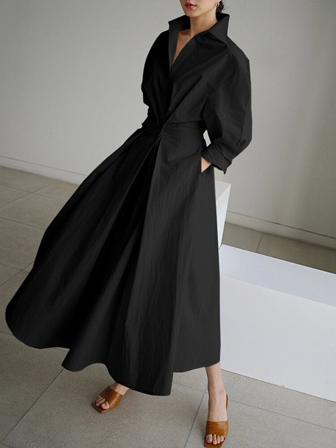 Mathilda Elegant Shirt Dress