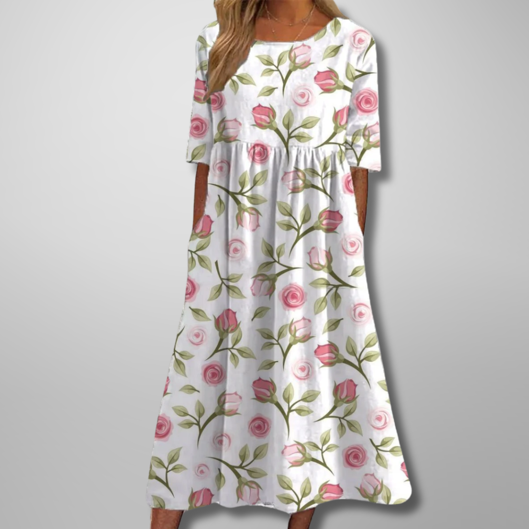 Gail Relaxed Floral Midi Dress