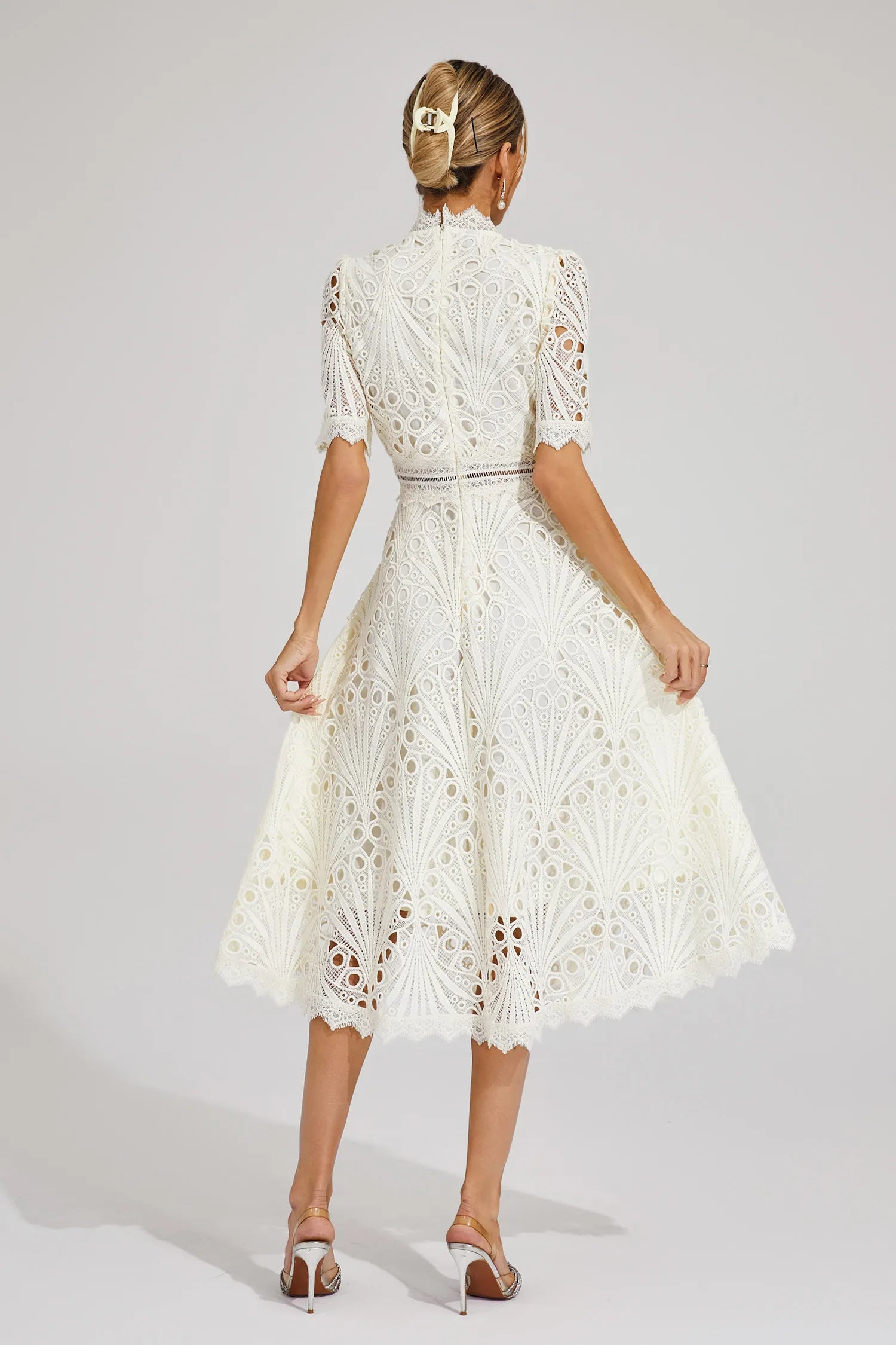 Lexi Elegant Lace Midi Dress