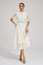 Lexi Elegant Lace Midi Dress