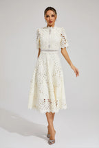 Lexi Elegant Lace Midi Dress