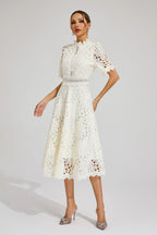 Lexi Elegant Lace Midi Dress