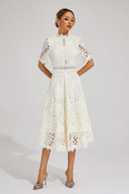 Lexi Elegant Lace Midi Dress