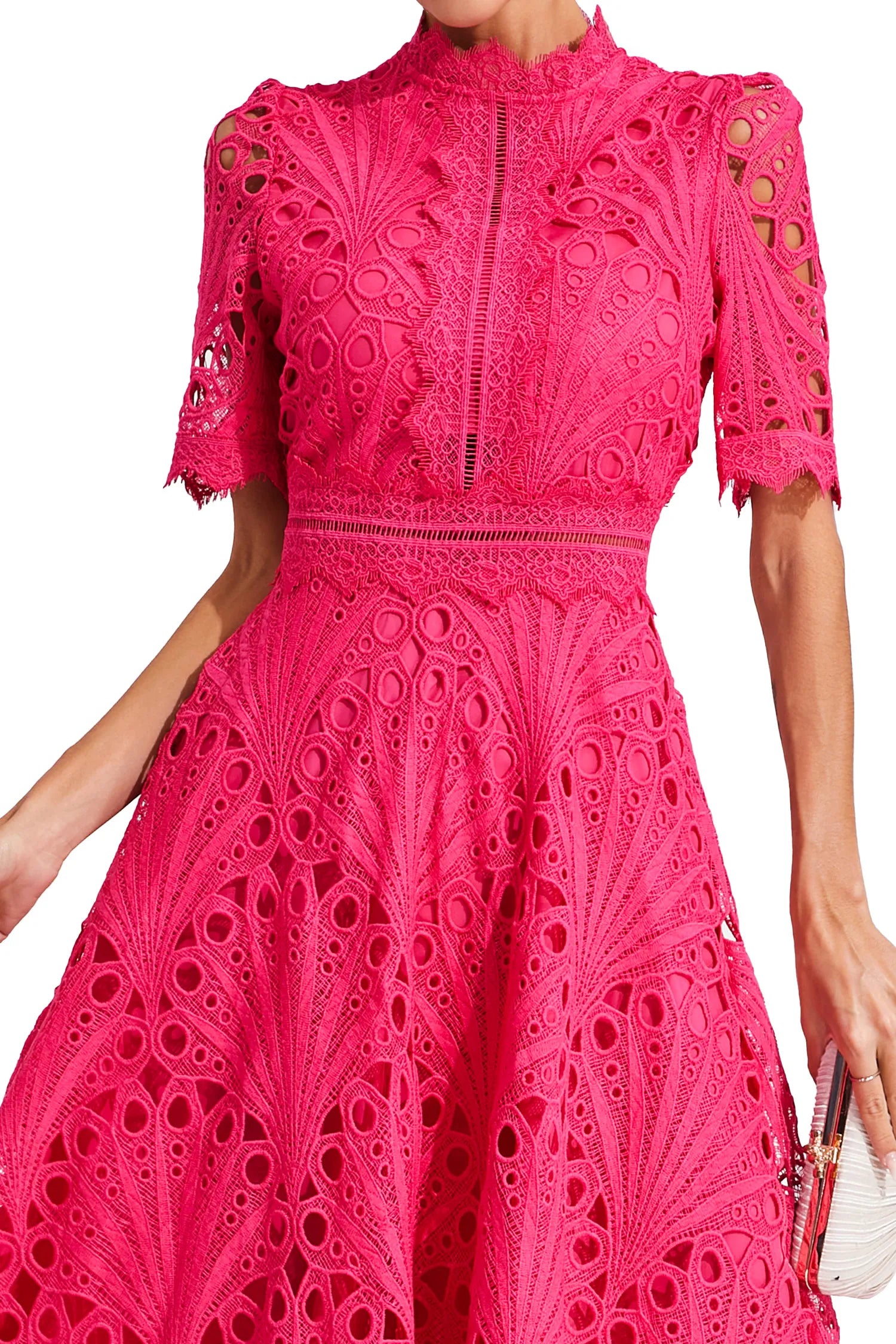 Lexi Elegant Lace Midi Dress