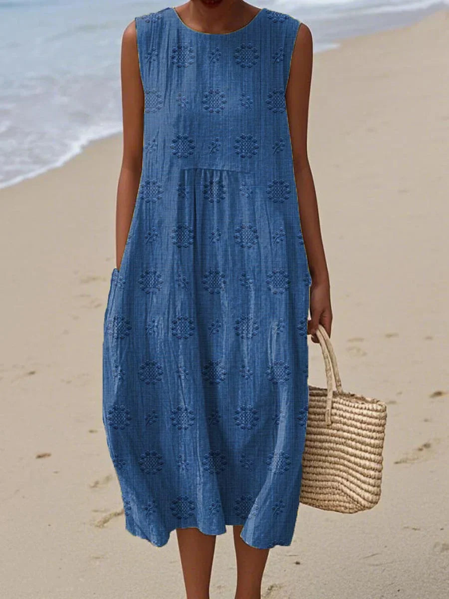 Roxanne Sleeveless Dress with Pockets