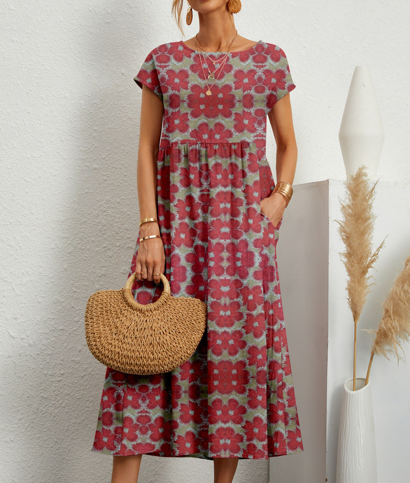 Deborah Elegant Floral Dress