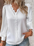 Sam Chiffon Blouse with Lace