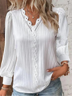 Sam Chiffon Blouse with Lace