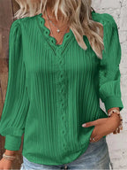 Sam Chiffon Blouse with Lace