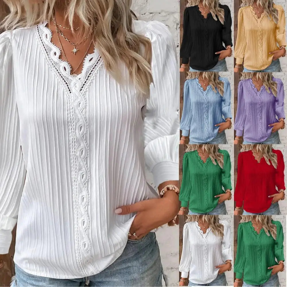 Sam Chiffon Blouse with Lace