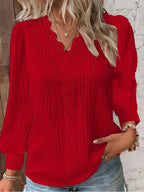 Sam Chiffon Blouse with Lace