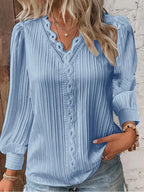 Sam Chiffon Blouse with Lace