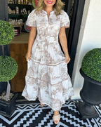 Camille Classic Toile Maxi Dress