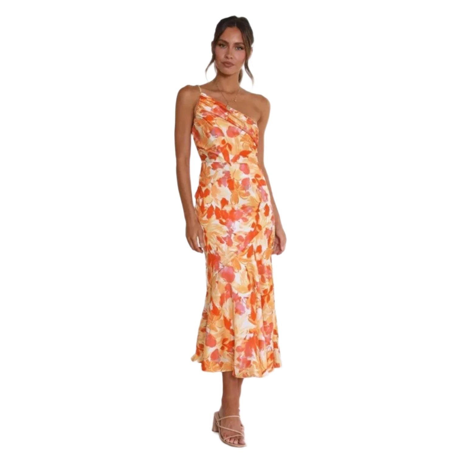 Kathy Women’s Maxi Dress with Asymmetrical Cut