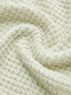 Waffle Knit Long Sleeve Top