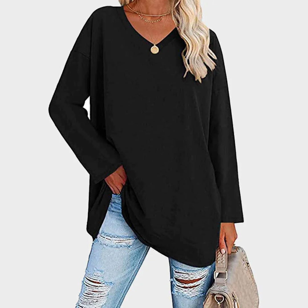 Loose V-Neck Top