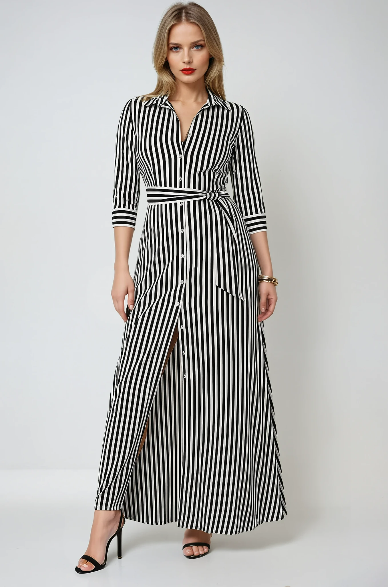 Casual Blouse Work Maxi Dress