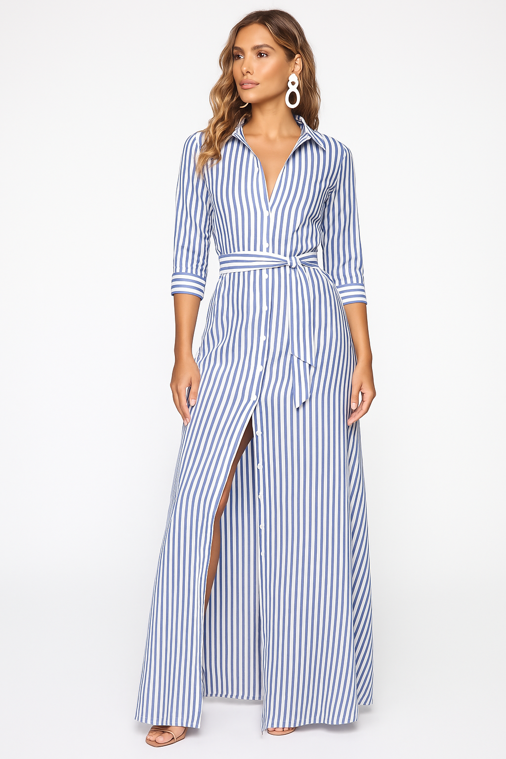 Casual Blouse Work Maxi Dress