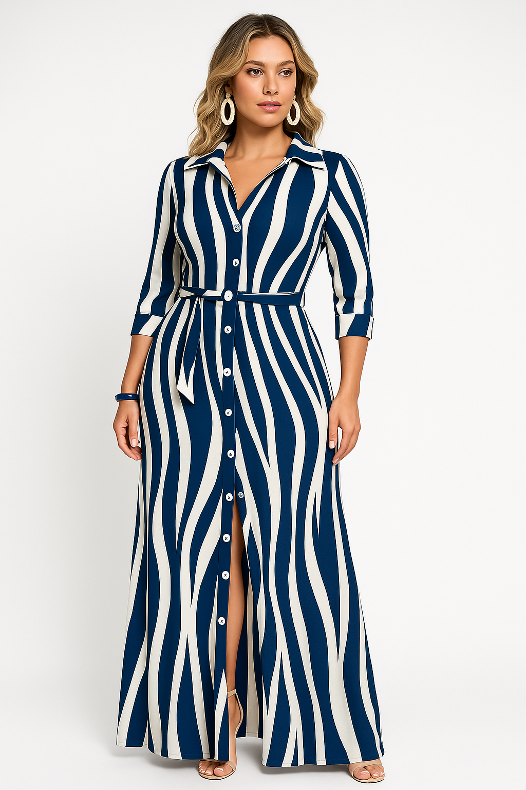 Casual Blouse Work Maxi Dress