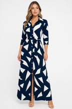 Casual Blouse Work Maxi Dress
