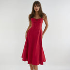 Catherine Corset Midi Party Dress
