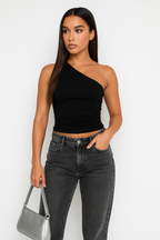 Asymmetric One-Shoulder Tank Top