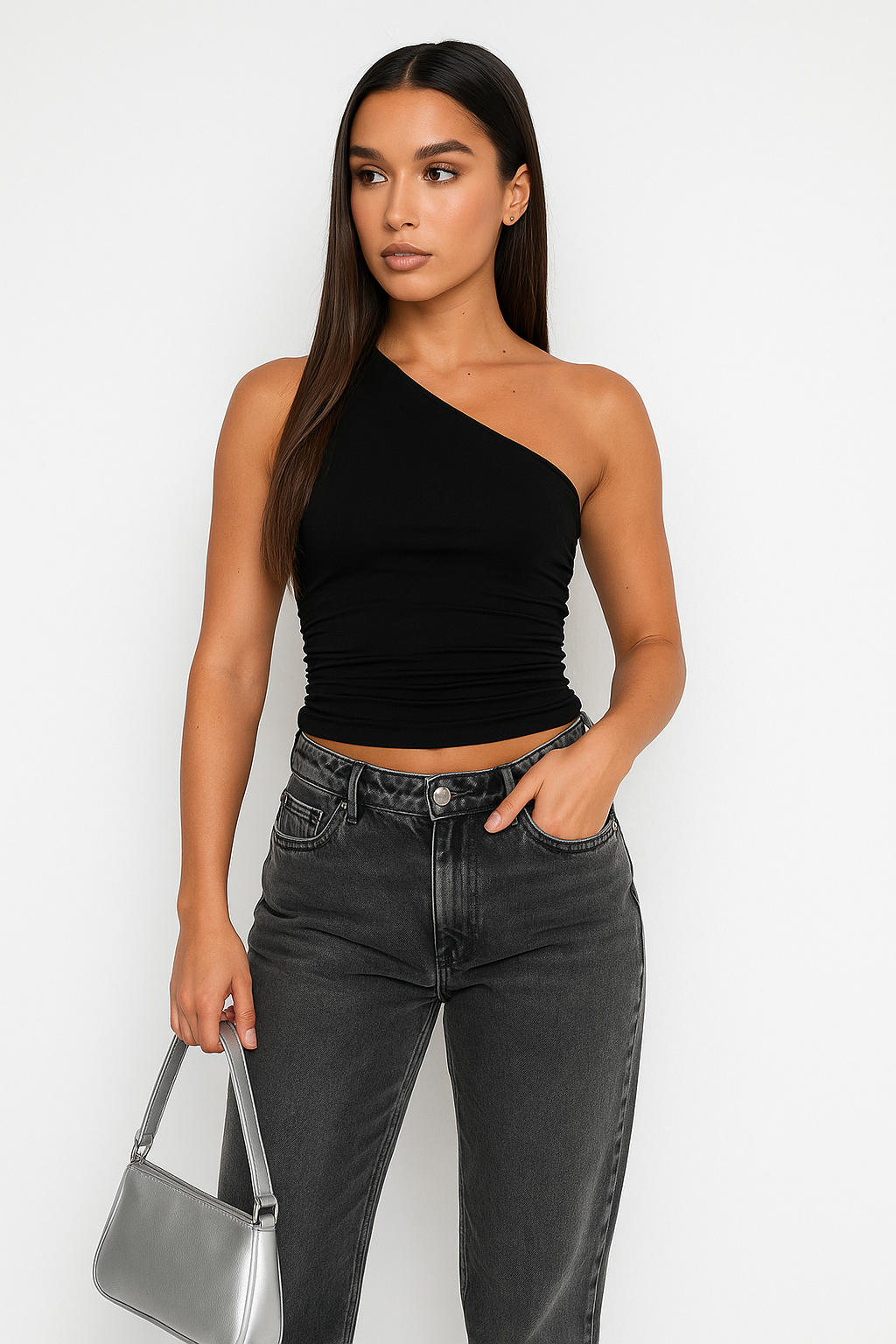 Asymmetric One-Shoulder Tank Top