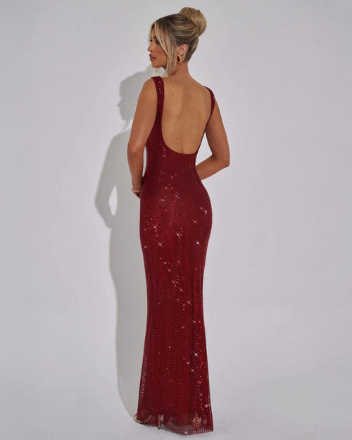 Celeste Embellished Formal Evening Gown