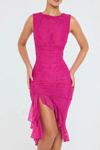 Charlotte Short Sleeve Party Midi Dress