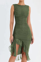 Charlotte Short Sleeve Party Midi Dress