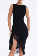 Charlotte Short Sleeve Party Midi Dress