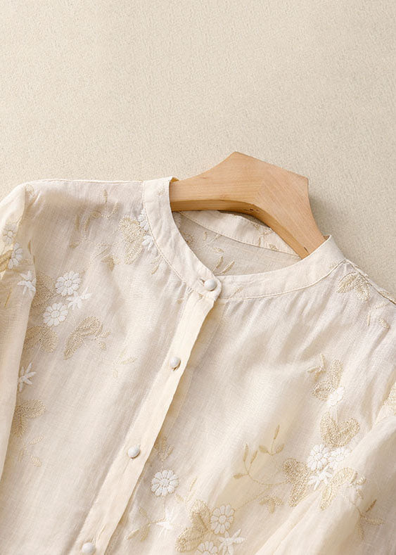 Kourtney Chic Blouse with Floral Accents