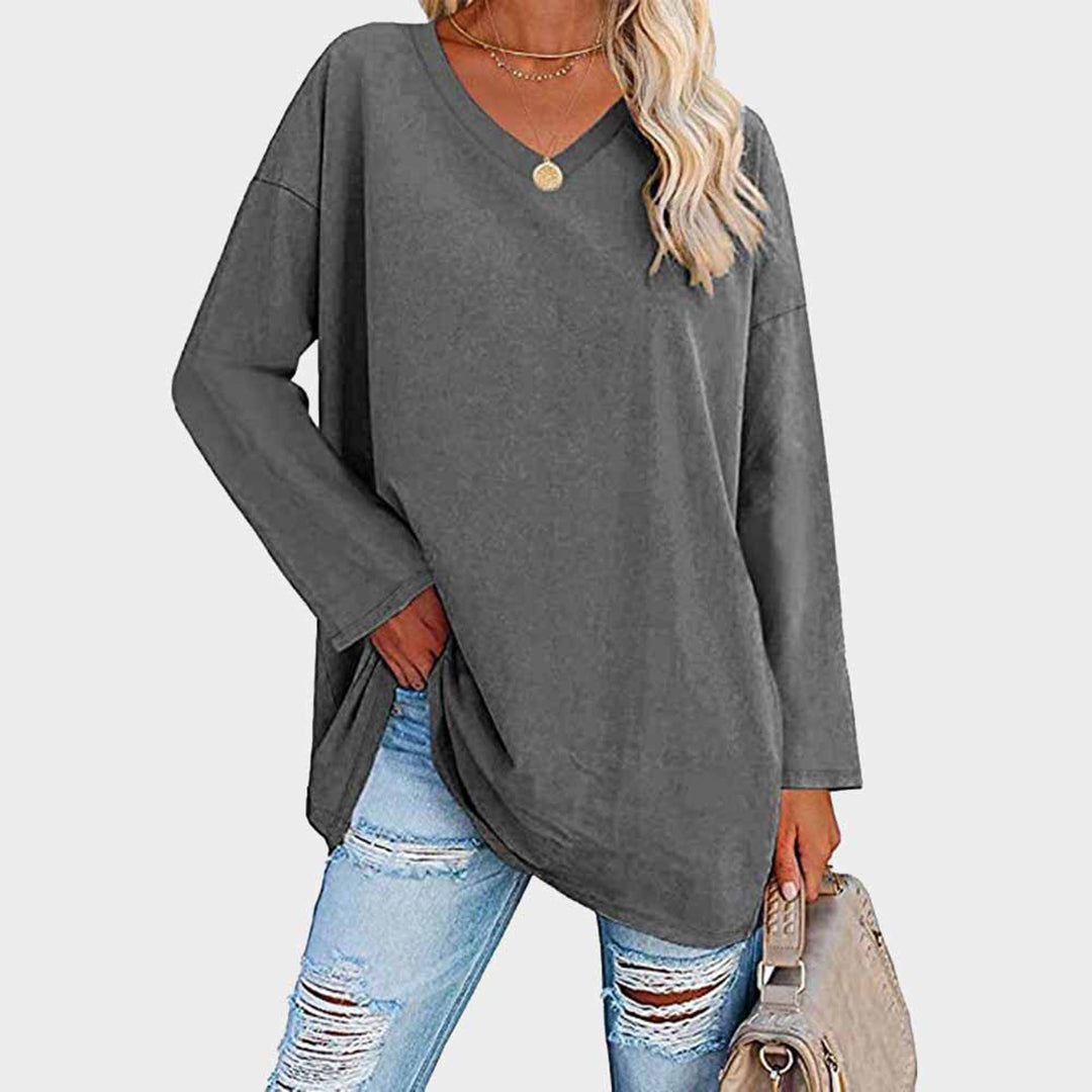 Loose V-Neck Top