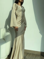 Elegant Long Sleeve Wedding Guest Maxi Dress