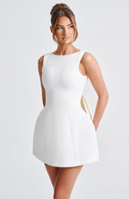 Cute Bow-Back Party Mini Dress